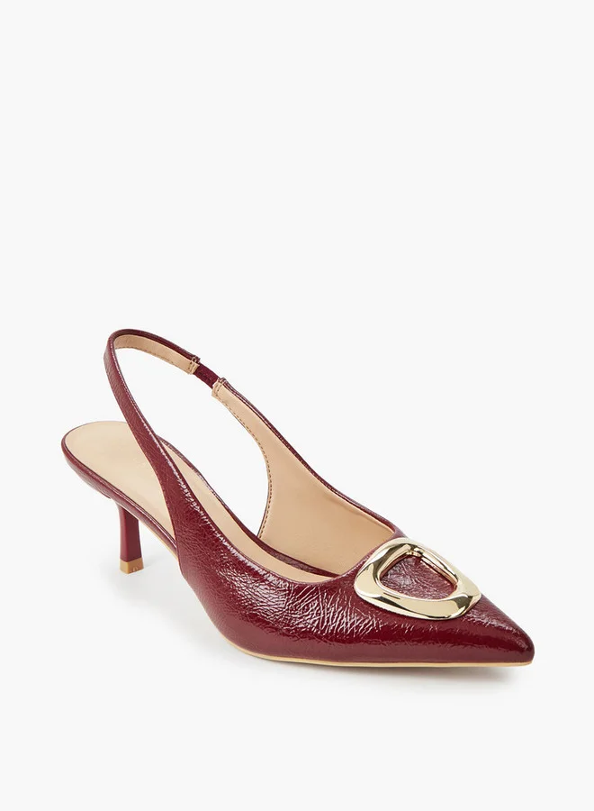 Celeste Women Kitten Heel Slingback Shoes